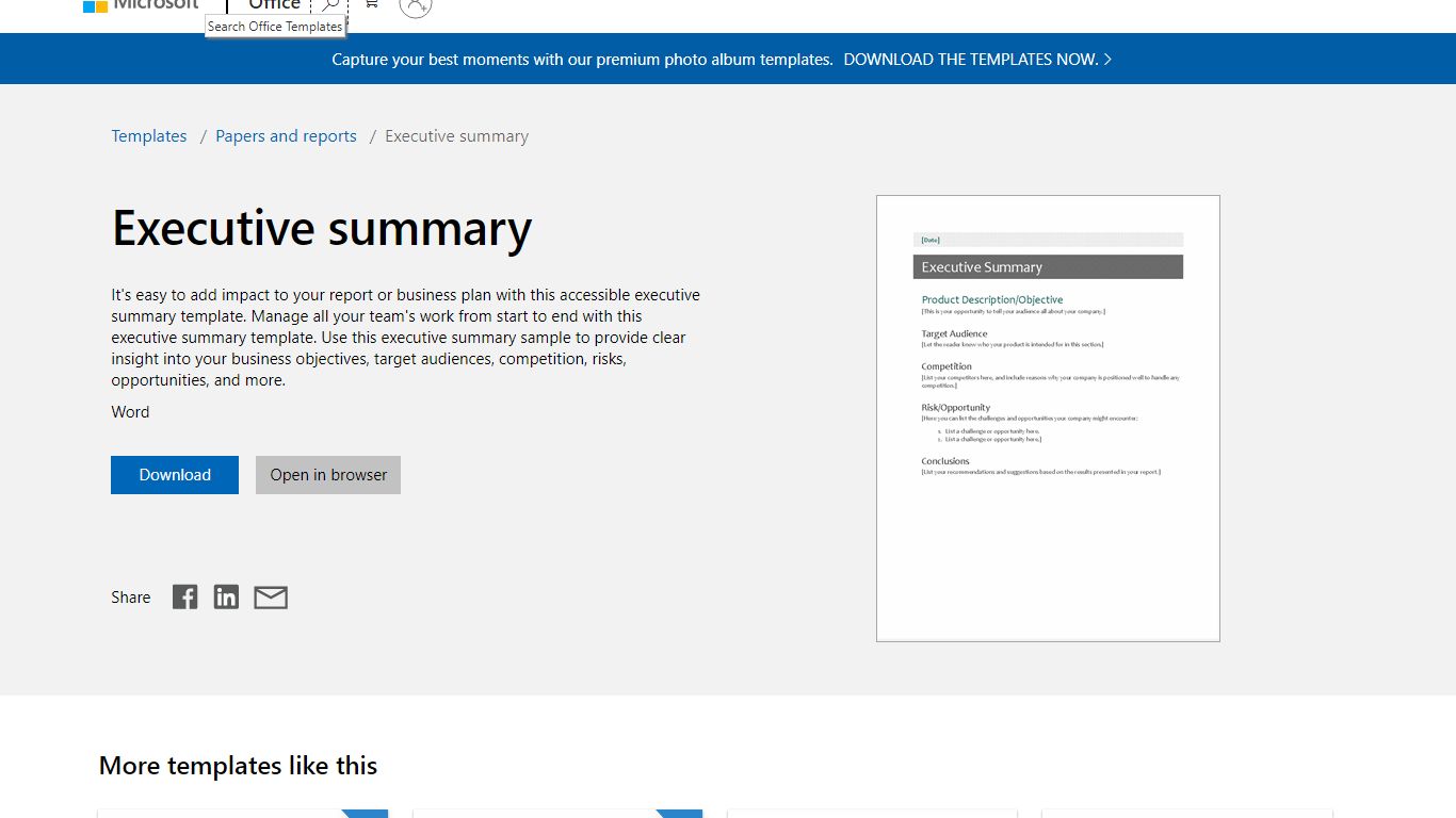 Executive summary - templates.office.com